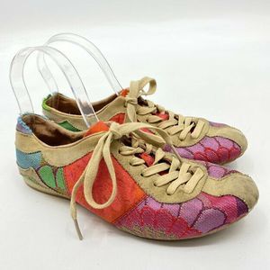 Desigual Sneaker Shoes EU38 US 8 Floral Patchwork